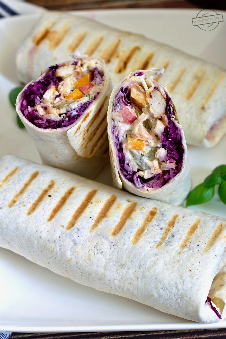 Tortilla Kebab z czerwoną kapustą Smaki na talerzu