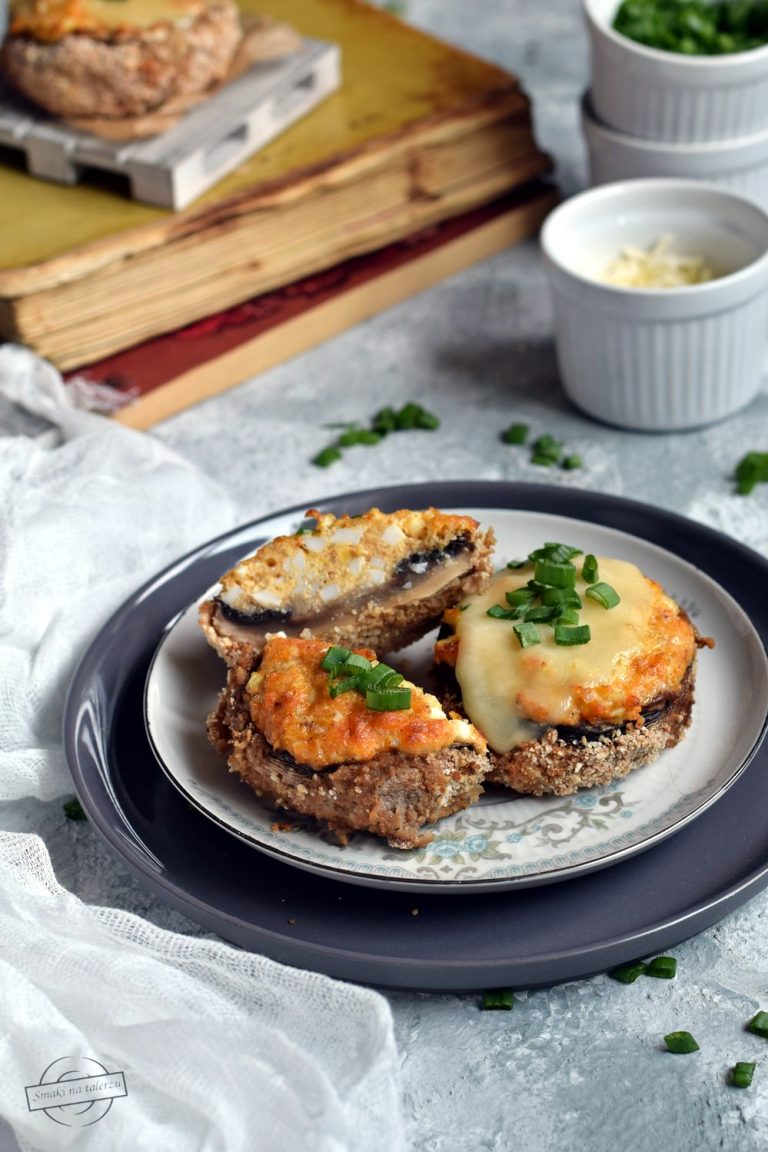 Pieczarki faszerowane pastą jajeczną Smaki na talerzu