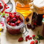 Fruit,Preserves,And,Raw,Strawberries,,,Cherries,,,Rowans,Berries