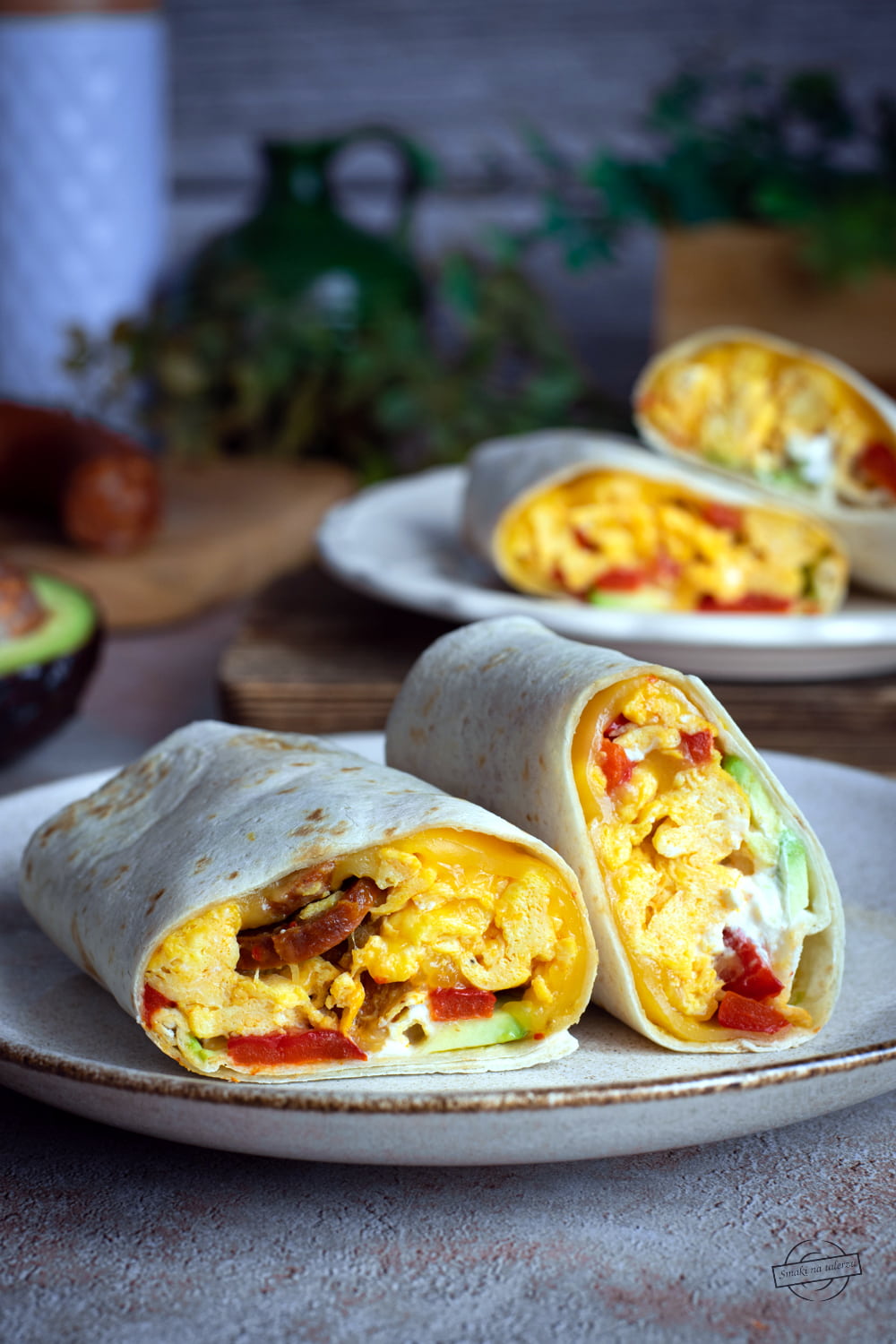 tortilla z jajecznicą