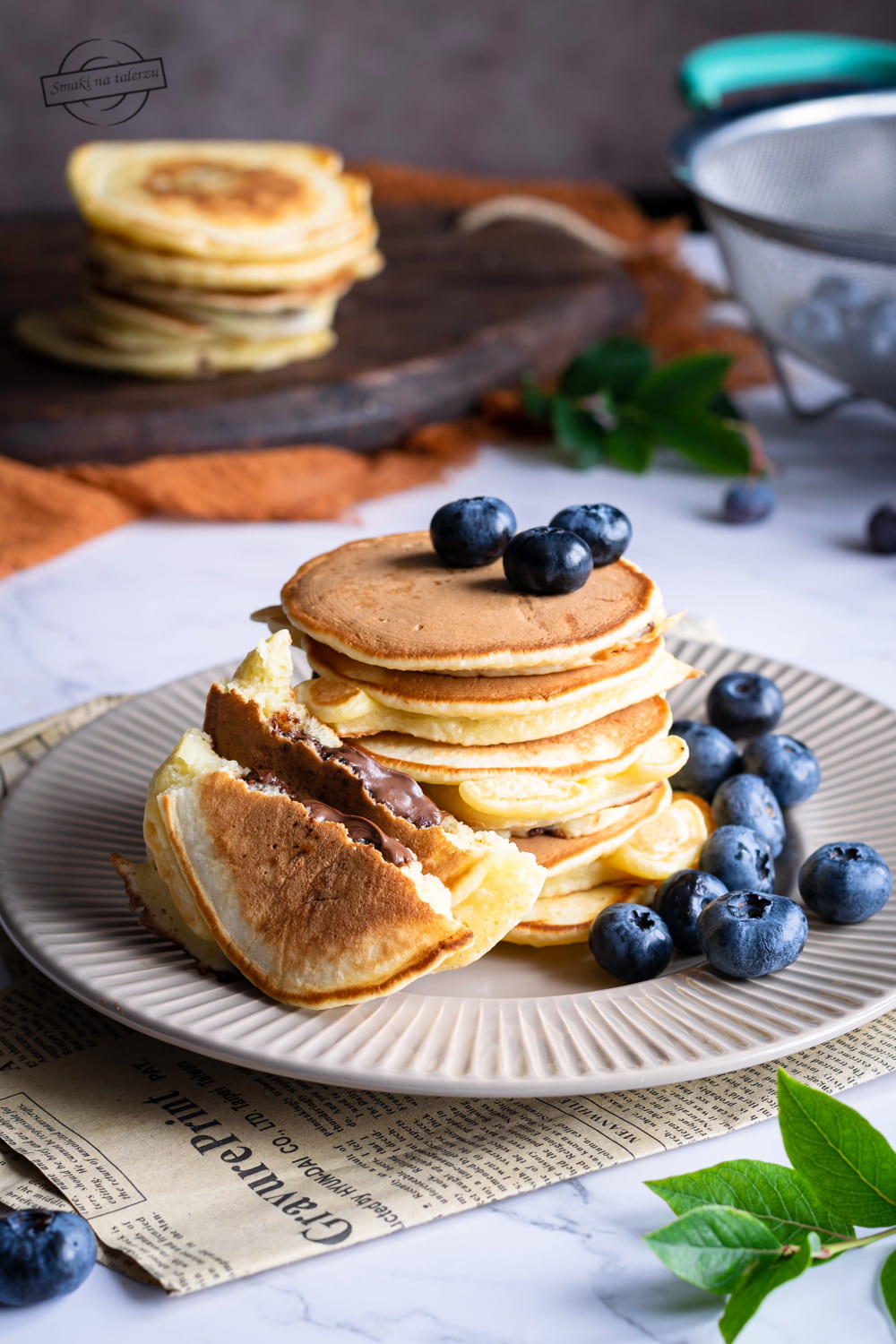 Pancakes z nutellą/
Placuszki z nutellą