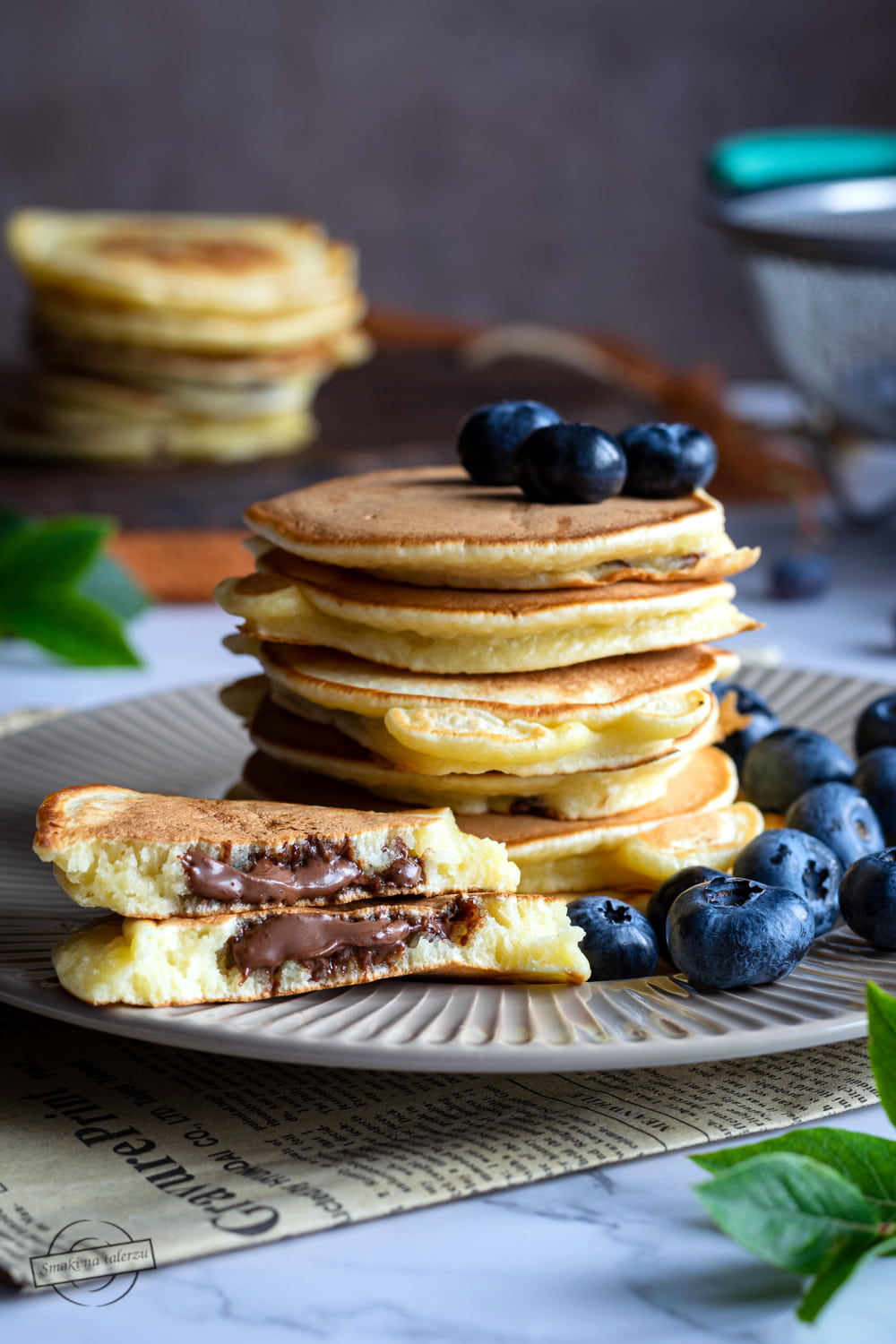 Pancakes z nutellą/
Placuszki z nutellą