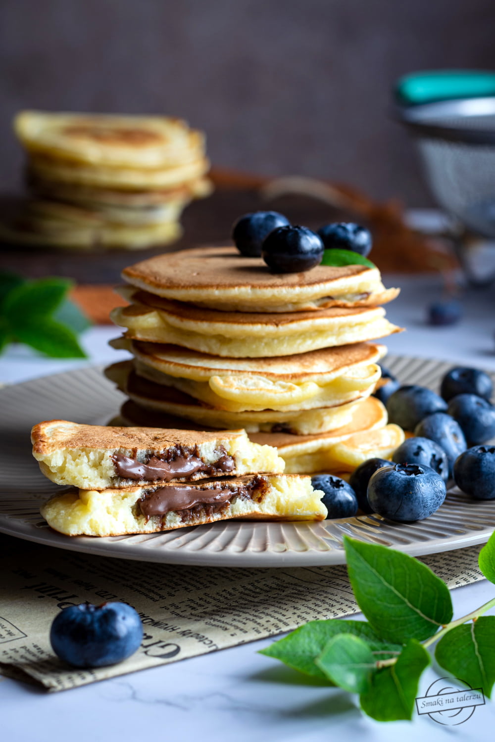 Pancakes z nutellą/
Placuszki z nutellą