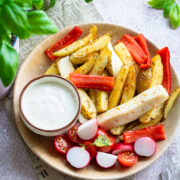 frytki z halloumi