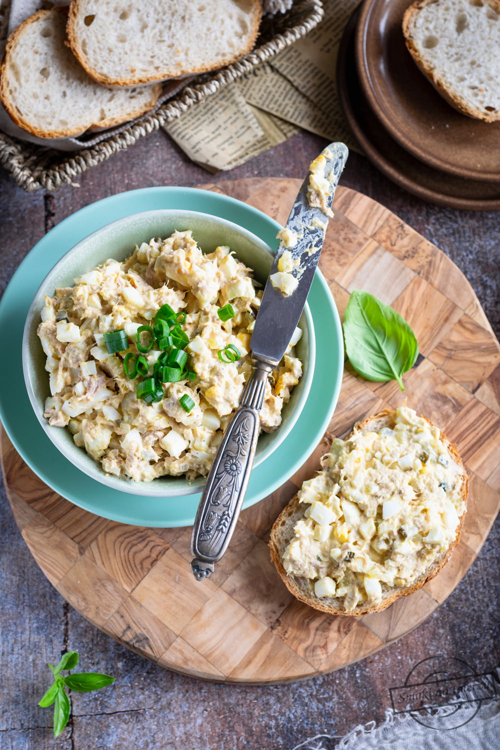 pasta jajeczna z tuńczykiem