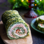 rolada serowo-szpinakowa z lososiem