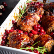 udka pieczone z żurawiną