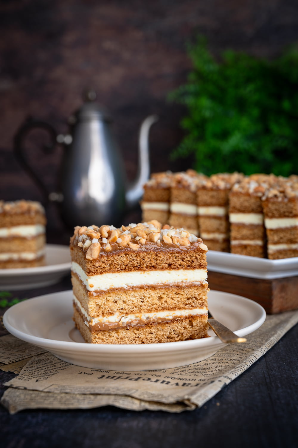 miodownik z kajmakiem i mlekiem w proszku