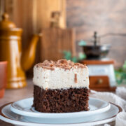 ciasto kakaowe z kawową pianką