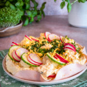 mus jajeczny z szynką