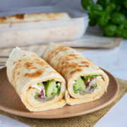 omleto tortilla z lososiem