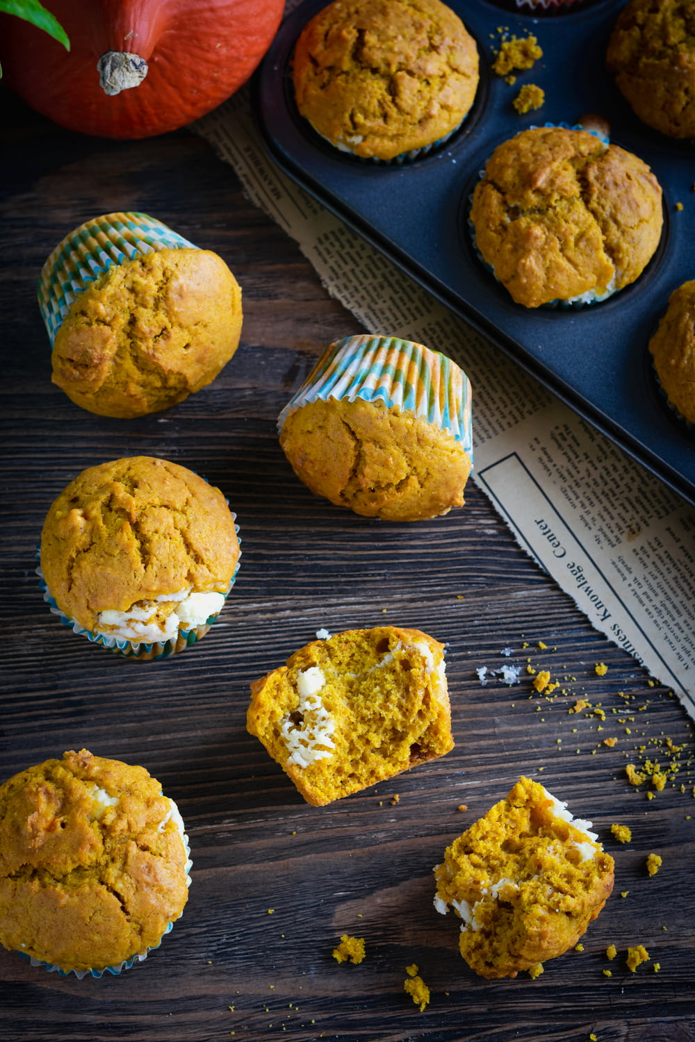 Dyniowe muffinki z serkiem